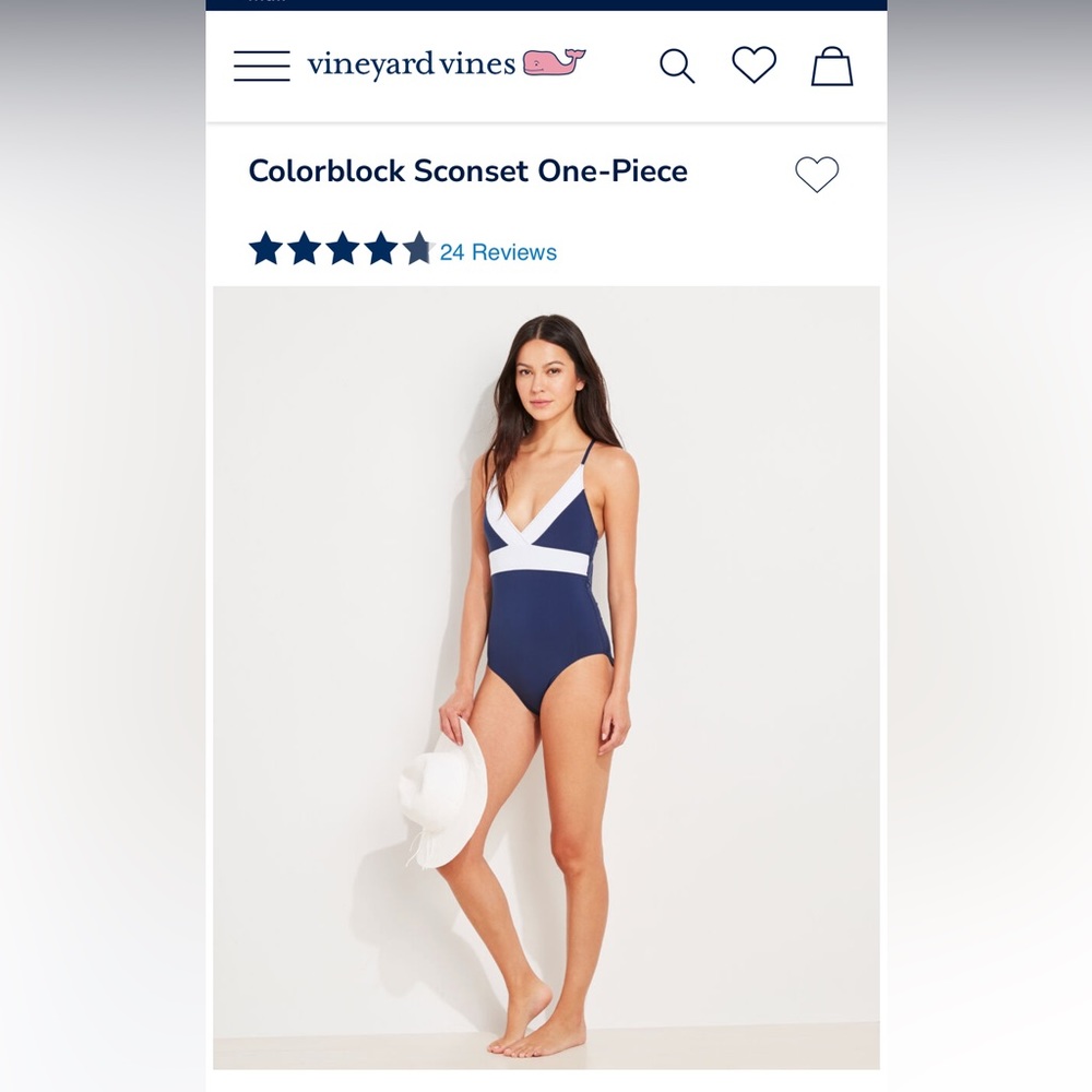 Vineyard Vines Colorblock Sconset One-piece Bathing Suit